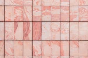 pink tile wall